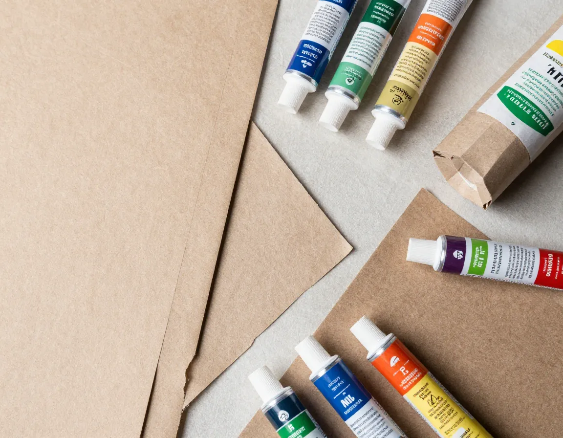 Sustainable card printing materials including recycled paper and plant-based inks